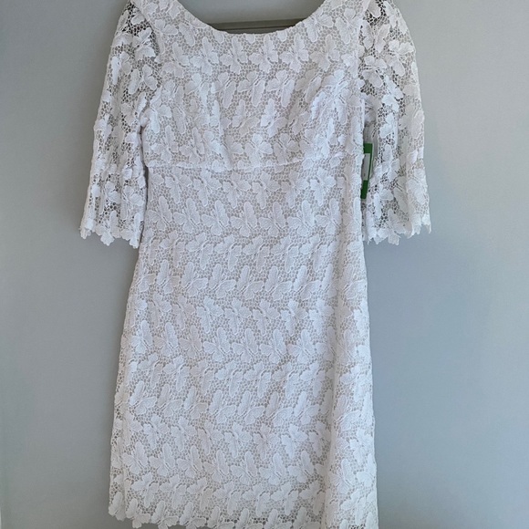 Lilly Pulitzer NWT White Eyelet Shayna Dress - Picture 4 of 12